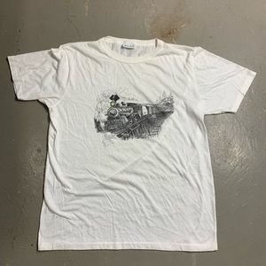 VINATGE 1989 TRAIN GRAPHIC T-SHIRT